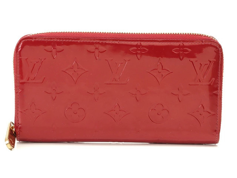 LOUIS VUITTON Zippy Wallet Vernis Pomme d Amour